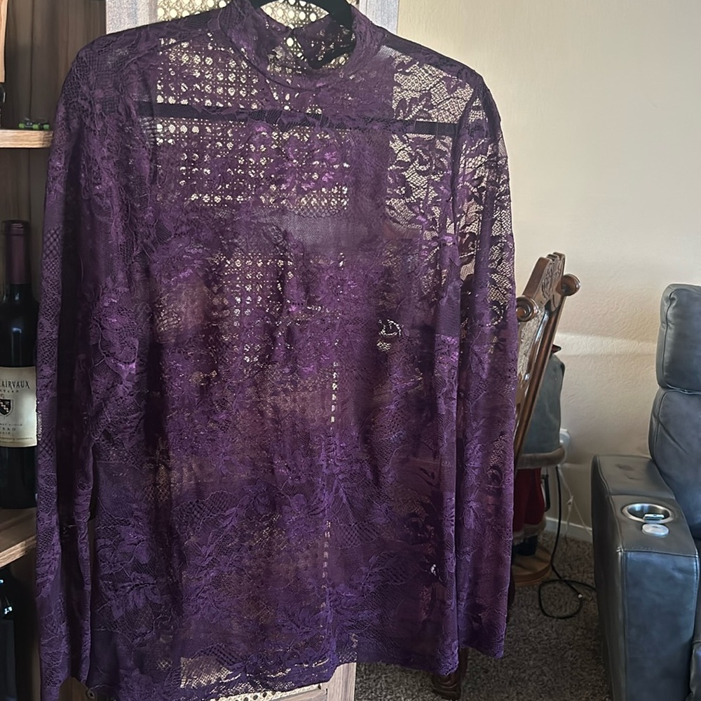 Blouse like dark burgundy